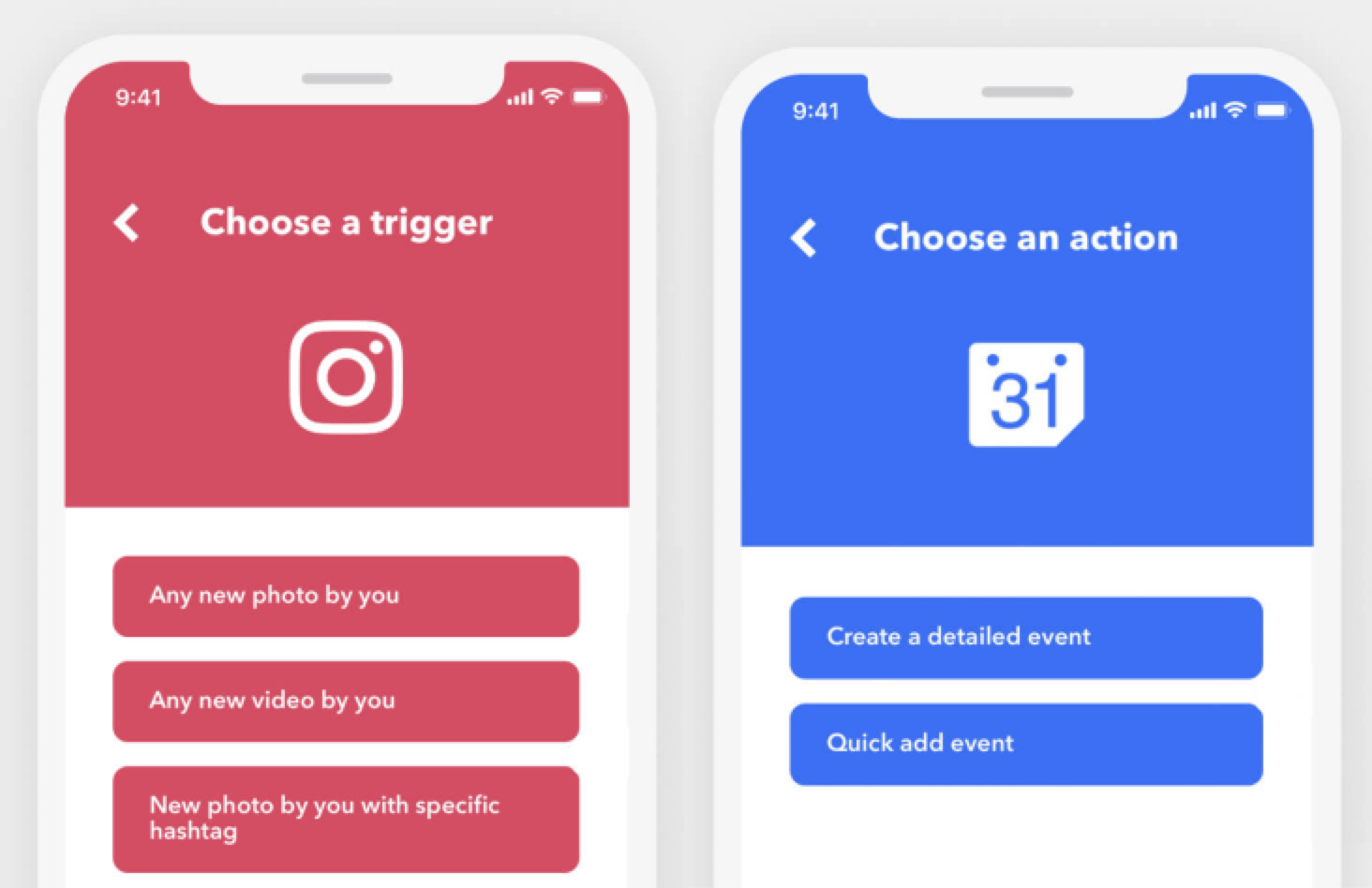 Integrations through IFTTT