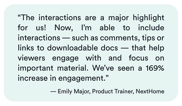Quote from Emily Major of Next Home Realty