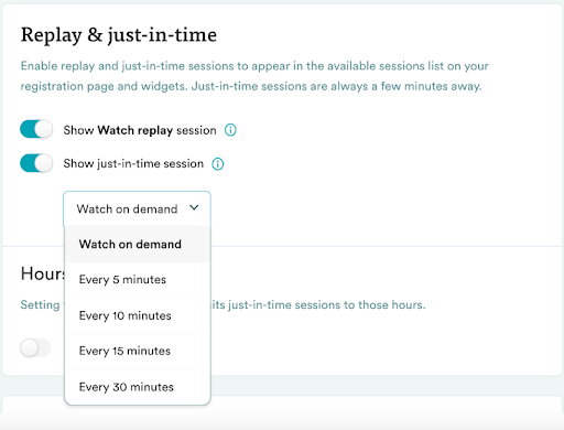 Replay and just-in-time