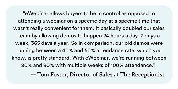 Tom Foster - Director of Sales at The Receptionist