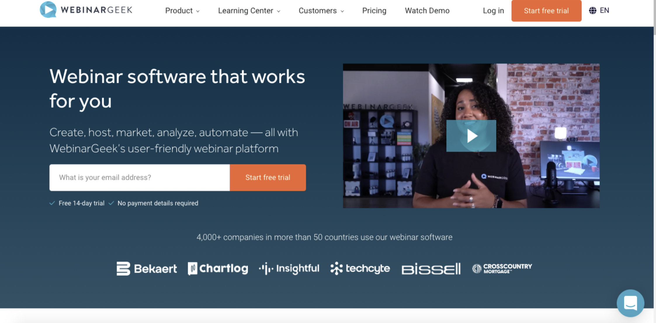 Webinargeek Homepage