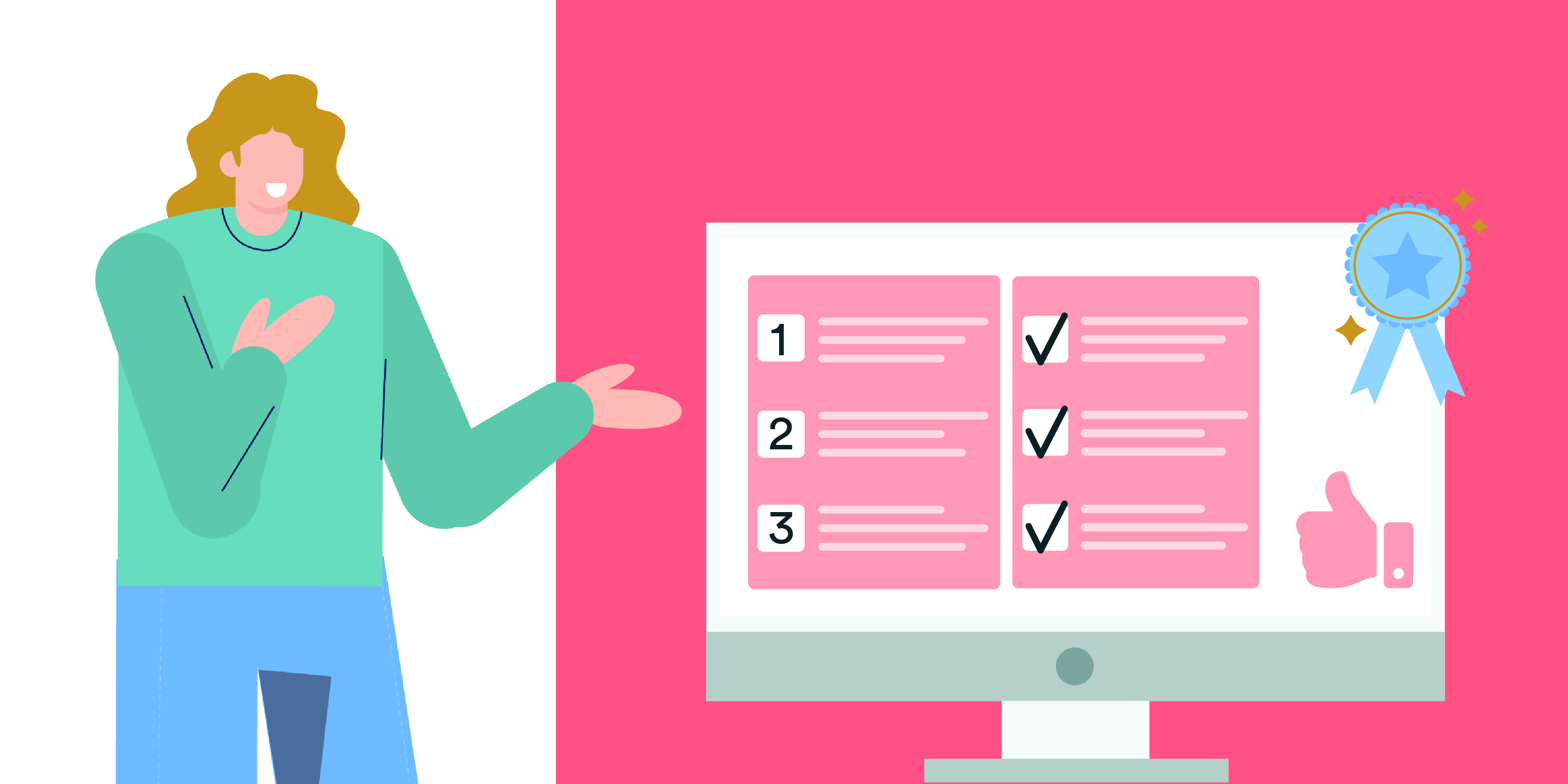 Course sales page template header