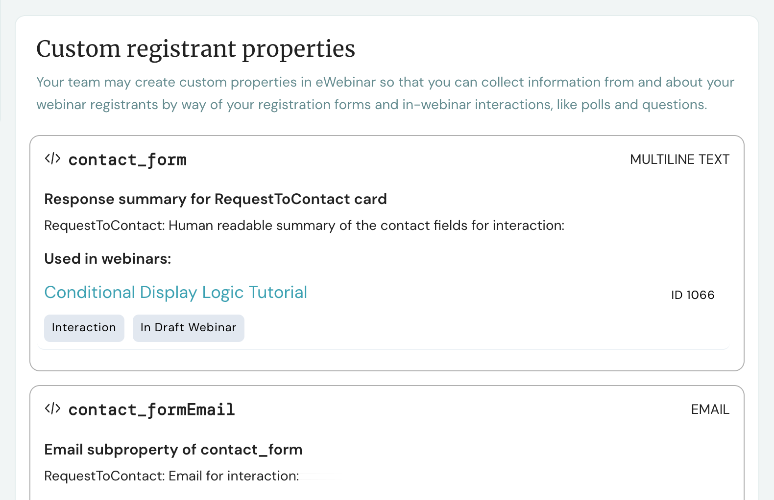 custom properties