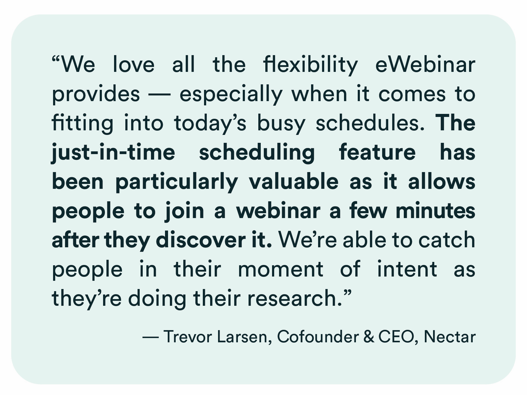 Trevor Larsen quote