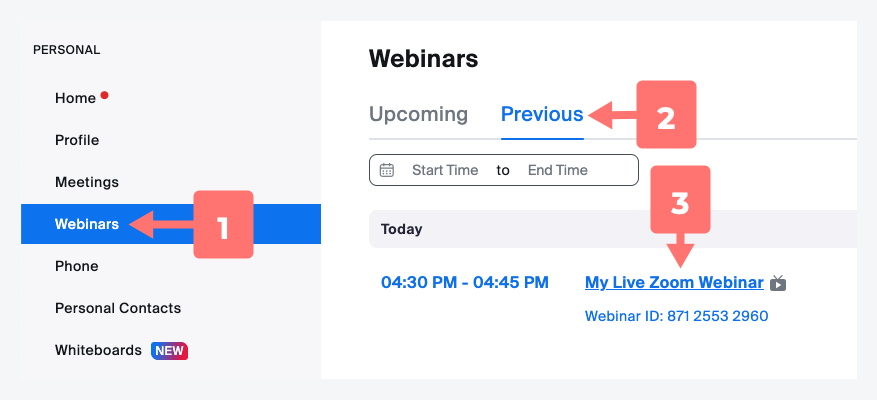 share previous webinar