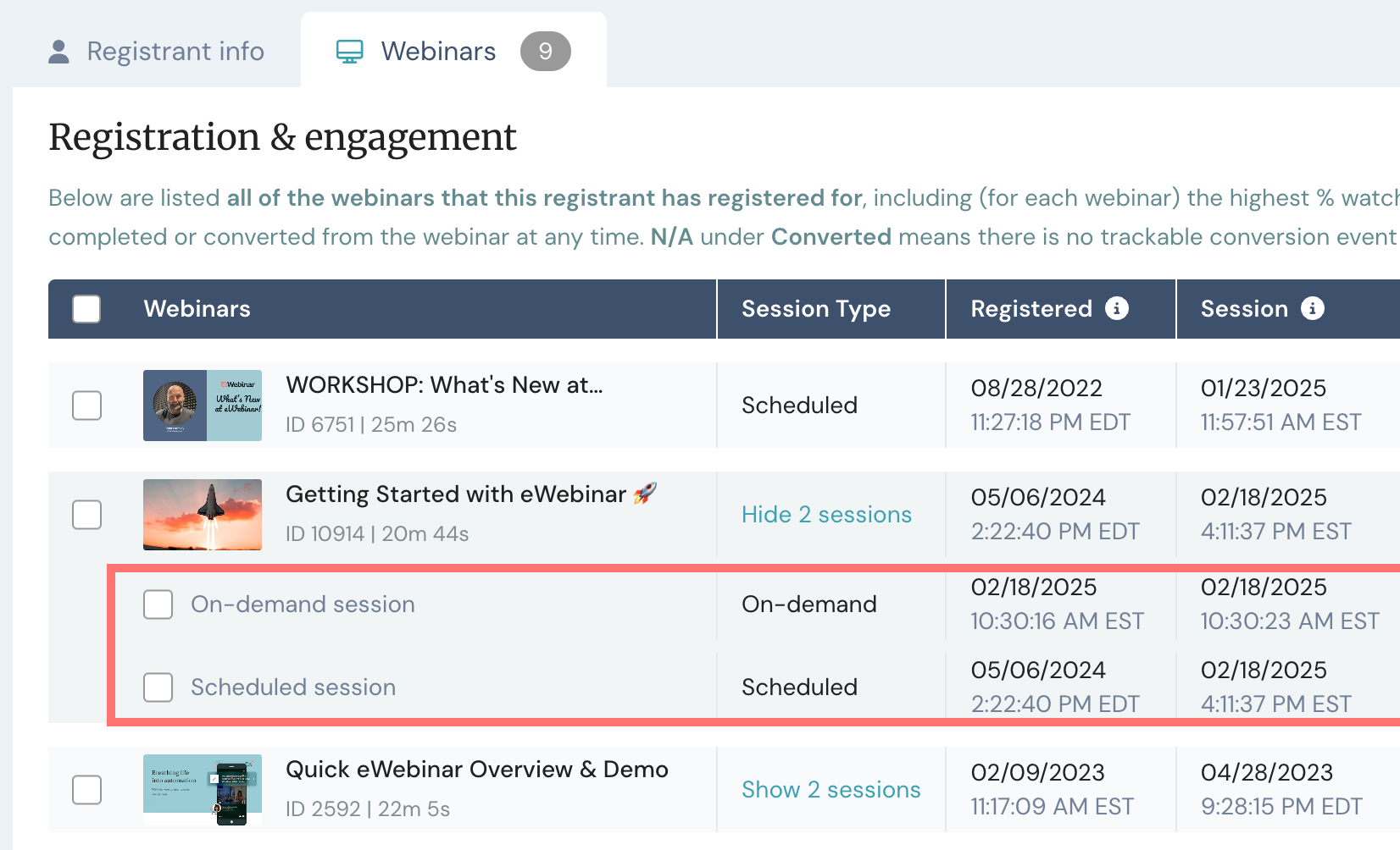 ud analytics - multiple sessions (expanded)